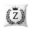 A-Z Crown Letters Decorative Cushions Pillowcase Polyester Cushion Cover Throw Pillow Sofa Decoration Pillowcover Home Decor