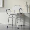 Swivel Shower Chair with Arms and Back, 227 kg Load Heavy Duty Bench Seat for Inside Shower Stall and Bathtub, Height Adjustable Bathroom Bath Tub