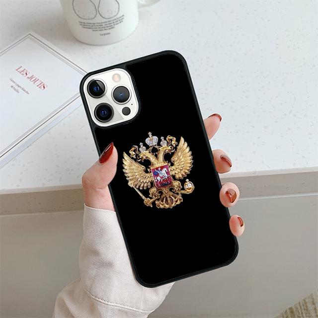 Russia Flag national emblem Phone Case For iPhone 17 Air 14 15 16 13 12 Max Cover For Apple 11 Pro Max Plus Coque