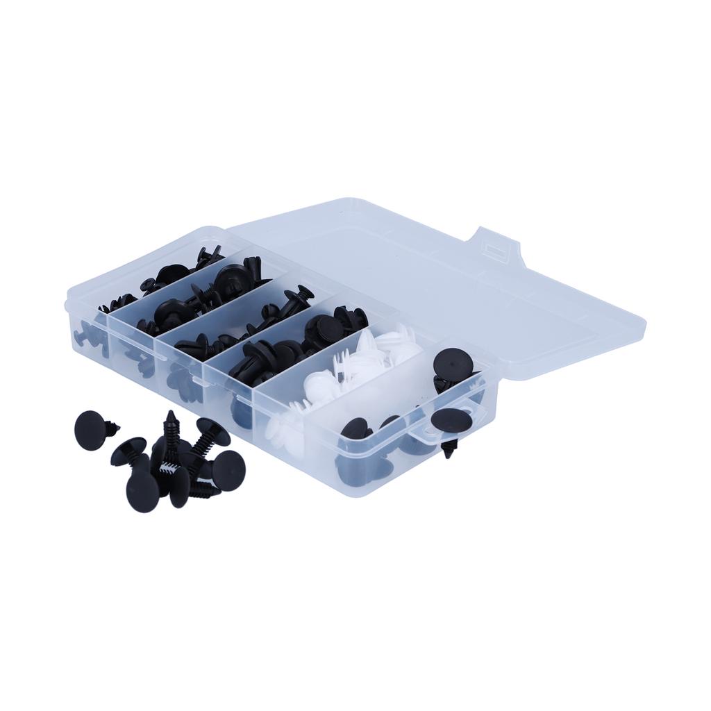 100pcs Auto Fasteners Clips Push Rivets 6 Size for Car Body Fender Trim Hood Dash Panel