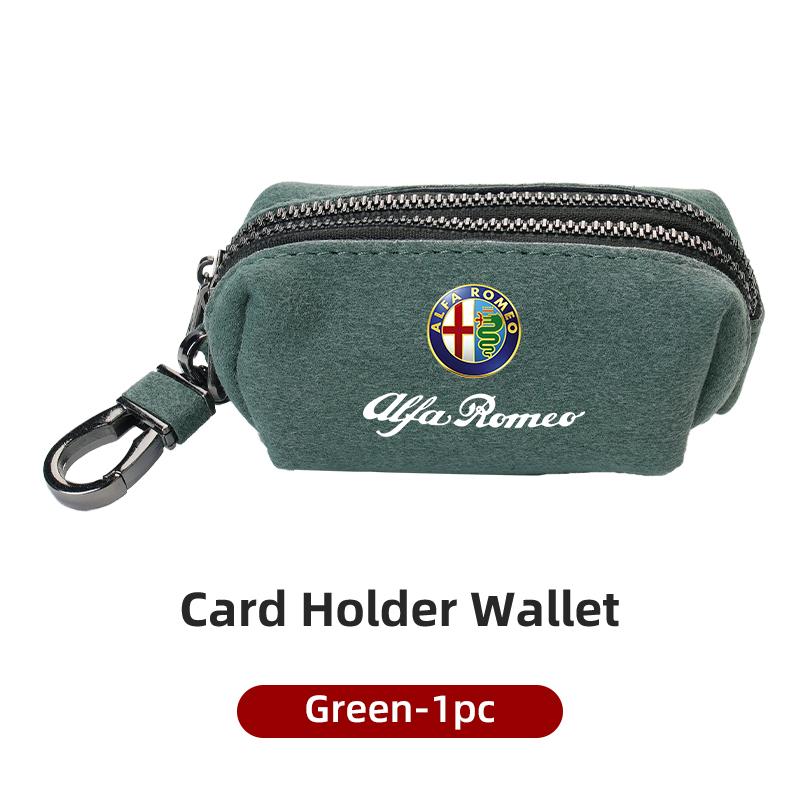 For Alfa Romeo Car Logo Unisex Portable Wallet Suede Leather Material For Alfa Romeo Giulietta 159 147 156 166 Mito Giulia GT St TJ0