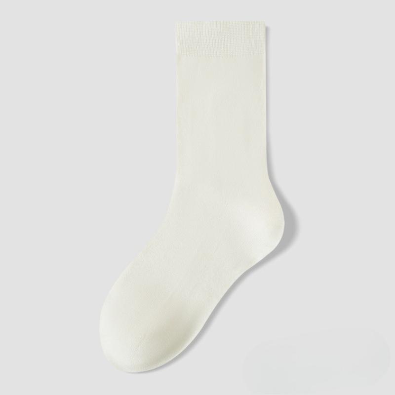 Women's Wool Thickened Heat-retaining and Warm Mid-calf Socks with Stretch and No Bones, Made of Mulberry Silk.