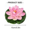 5pcs Artificial Water Plant Floating Lotuses Realistic Foam Lilies Pad For Home Pool Fish Tanks And Pond Decoration