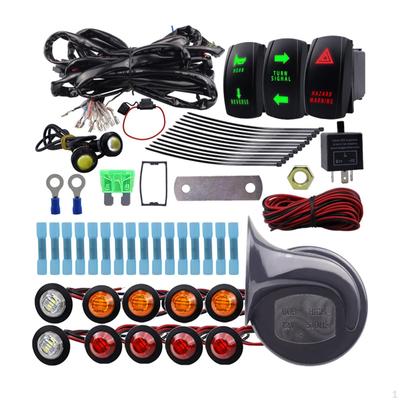 ATV UTV SXS Blinker Set Rückfahrscheinwerfer Universal Blinkrelais Sicherung Kabelbaum für Golfwagen
