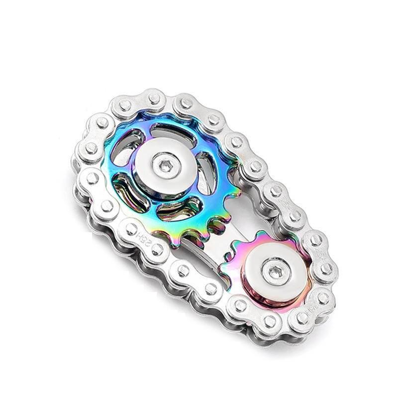Metal Chain Gear Palm Spinner Fidget Toys Fidget Spinner Office Stress Relief Toys Hand Spinner EDC For Adult Gift
