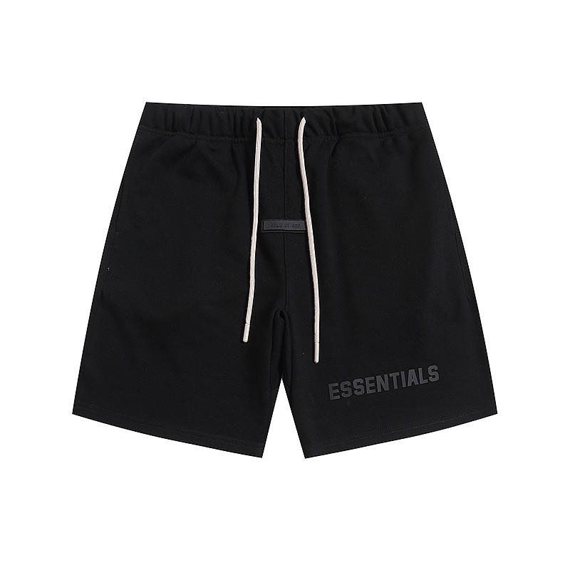 FOG ESSENTIALS Pánské bavlněné kraťasy Volný střih Streetwear Ležérní teplákové