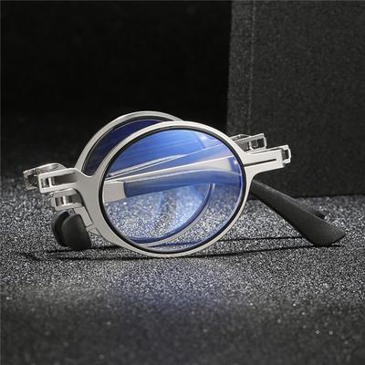 Portable Reading Glasses Hd Folding Middle-aged And Elderly Reading Glasses For Men And Women Imitation Retro Ultra-light