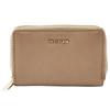 Wings Small Women' Genuine Leather Zippered Wallet Beige