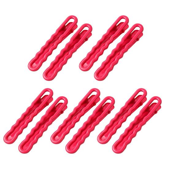 

10 шт. Жіночі шпильки Широкі пласкі Нековзкий дизайн Чубчики Зачіски пучки Напівзібране волосся Затискачі для волосся Портативні Цукеркові кольори Аксесуари для волосся червоний