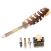 Vintage  Pen Fountain Pens With Empty Ink Bottle  3 Nibs Set Stationery Gift