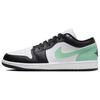 Jordan Air Jordan 1 Vintage Basketball Shoes Men's Low top Green/White 553558-131(Team56-hello)