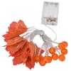 Maple Leaf String Light with Constant Light Flashing Dual Modes Indoor Outdoor Holiday Party Decors(  9.8ft 20LED )