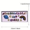 "Neurodivergent and Queer" Colorful Badge Brooch Clothing Needle Buckle Accessories