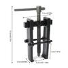2-Jaw Car Inner Bearing Pullers Tool Highhardness Carbon Steel Gear Pullers