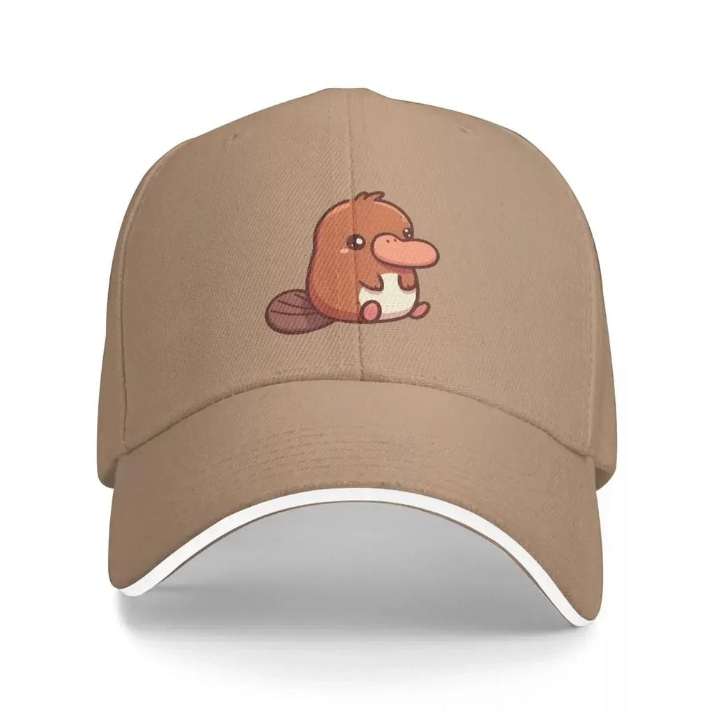 Cute Platypus Illustration Cap Fashion Casual Baseball Caps Adjustable Hat Summer Unisex Baseball Hat Customizable Polychromatic