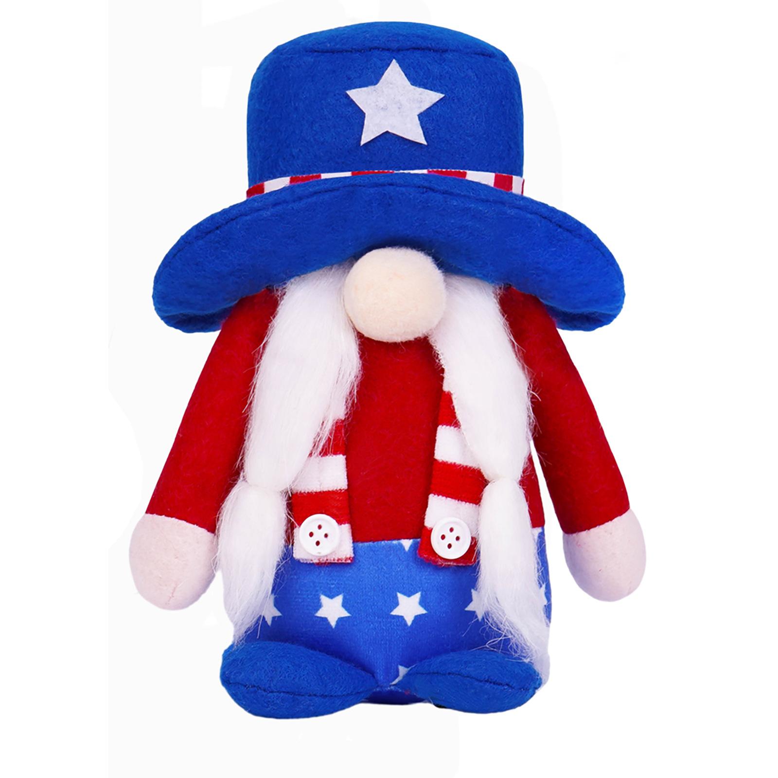 

Independence Day Decor Faceless Doll Gnome Old Man Rudolph Dwarf Figurine Home Ornament Statue