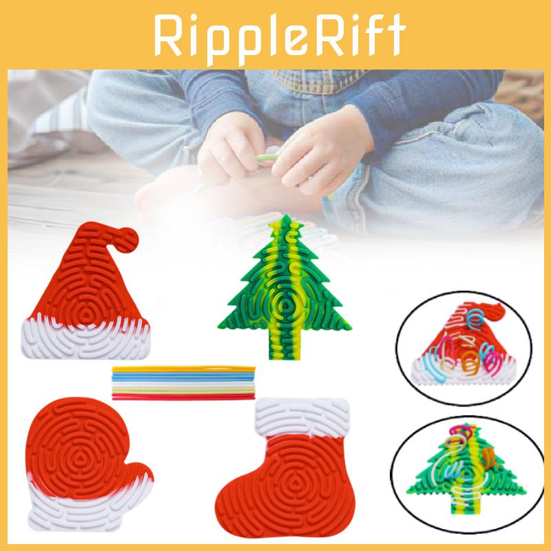 Sensory Activity Board Colorful Silicone Stress Relief Toy For Kids Cognitive Development