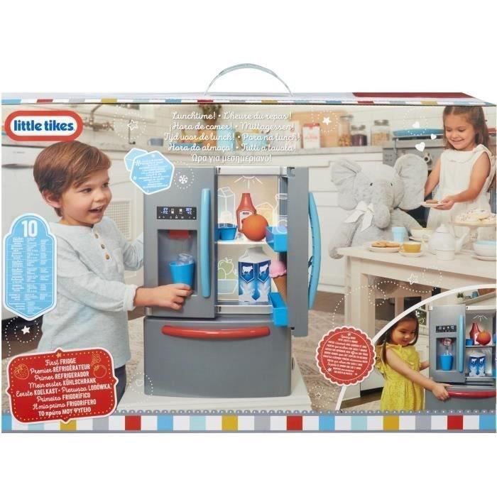 Little Tikes - Mon 1er frigo - Jeu d'imitation - Distributeur de glaçons réaliste - Lumières et bruits réalistes - Nourritures et bo