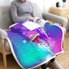 3D Flannel Warm Comfort Light Toss Multi-Size Magic Blanket Home Office Travel Bed Sofa Washable Blanket