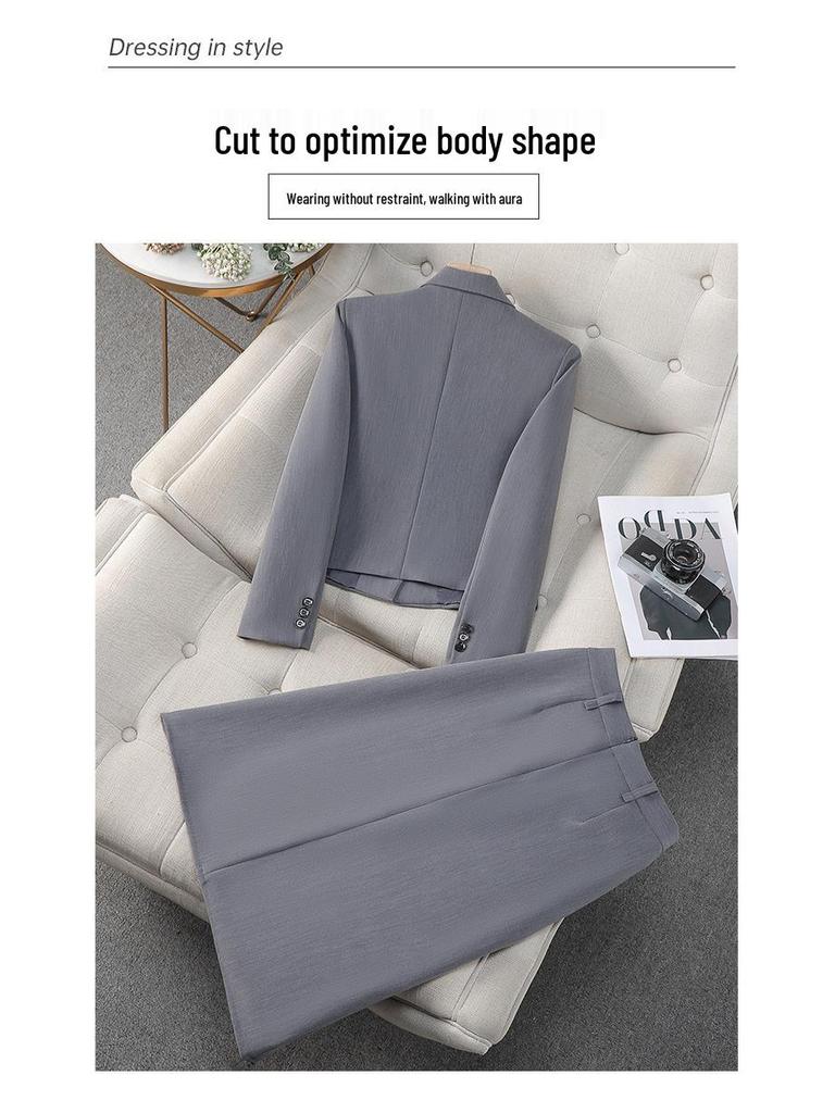 Zihong Professional Women's Interview Suit 2024: New Style for Teacher Qualification Tests & Petite Workwear Attire