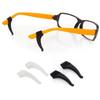 5pairs/Pack Silicone Eyeglass Non-Slip Ear Hook Anti-Slip Elastic Comfort Glasses Retainers Glasses Accessories Supplies Black