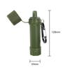 Wild Life Emergency Drinking Water Filtering Tools Portable Camping Hiking Life Survival Water Purifier Filter with Straw