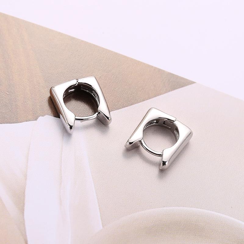 

Female Niche Fashion Small and Simple Cool Style Earrings срібний