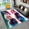 Cloud Tifa Final Fantasy Games Sephiroth Carpet Rug for Bedroom Living Room Sofa Playroom Doormat Home Decor,Area Rug Non-slip