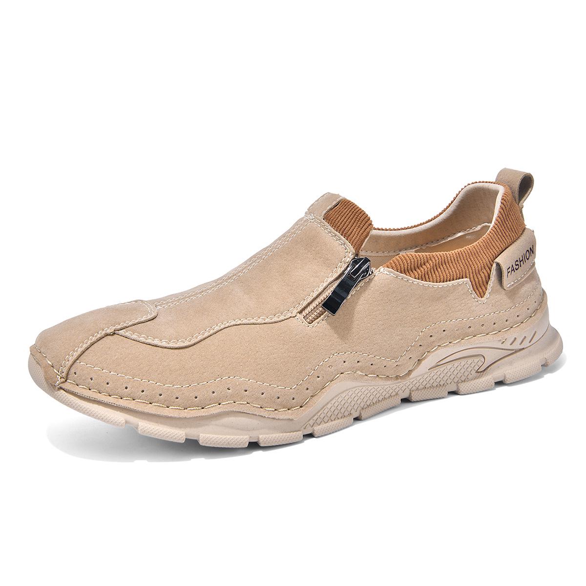 Men s Spring & Autumn Hand-Stitched Outdoor Sports Casual Slip-On Driving Shoes 40