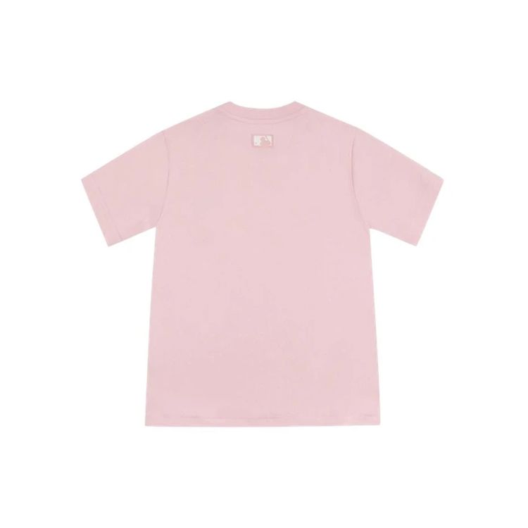 MLB New York Yankees Basic Gesticktes Hund Dopamin Kurzarm T-Shirt Unisex Tops Rosa 31TSC1031-50P