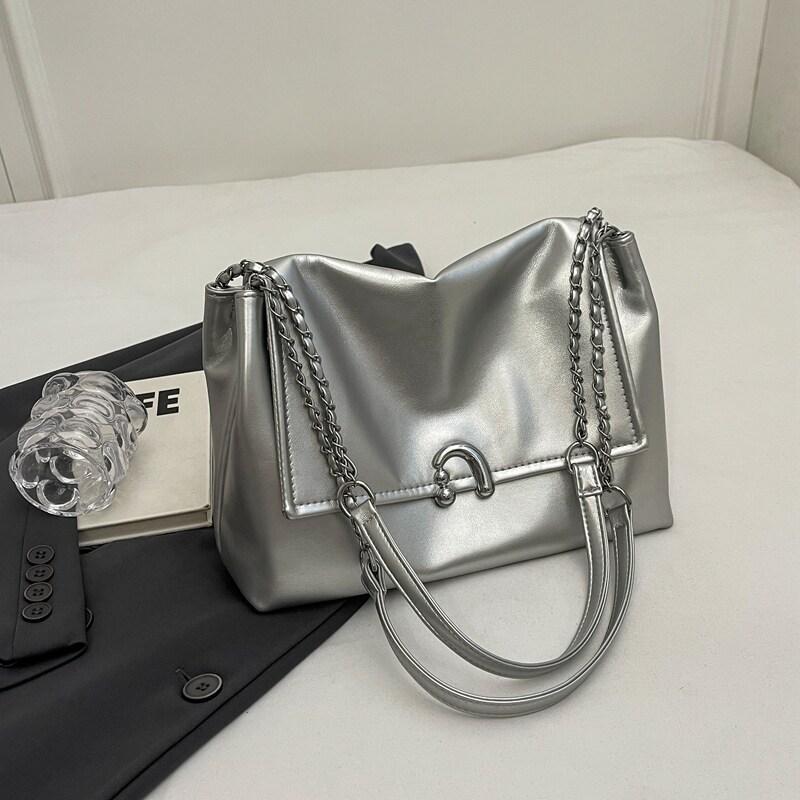 IELGY Korean Version All-Match Underarm Bag Fashion Simple Small Square Bag