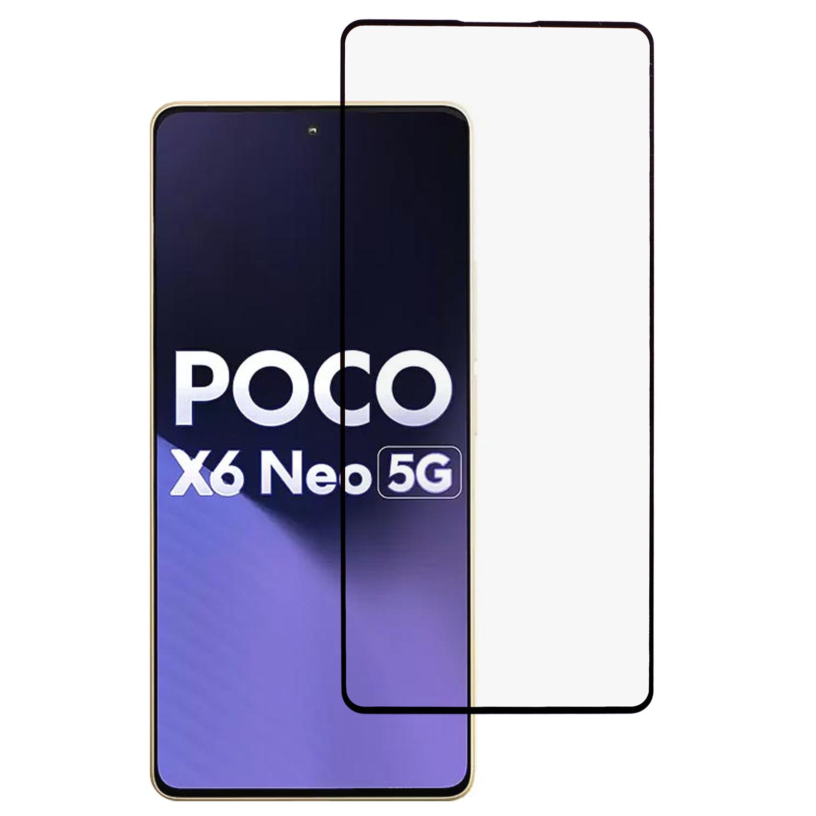 

Для Xiaomi Poco X6 Neo 5G Full Screen Protector 9D Side Glue Tempered Glass Film As Shown A