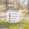 Take Me To The Pumpkin Patch Printed Enamel Mugs Coffee Cups Thanksgiving Party Juice Mug Cocoa  Handle Cup Fall  Holiday Gifts