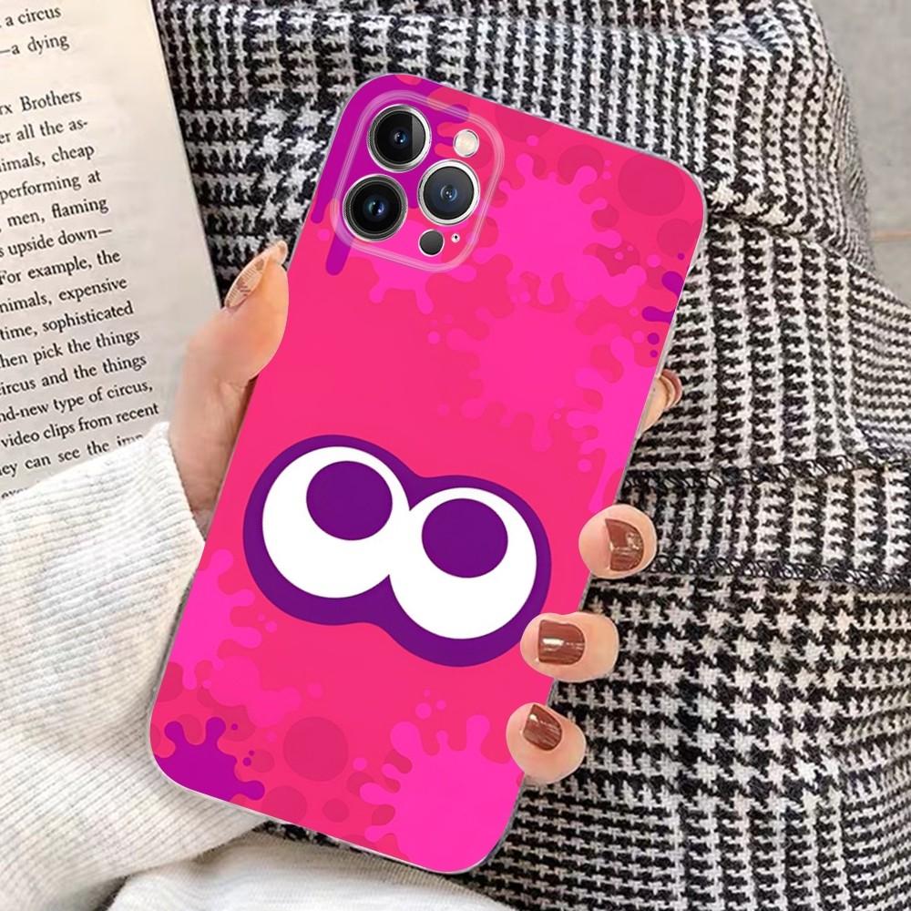 J-jogo GAME S-SplatoonS Phone Case For iPhone 15 14 11 12 13 Mini Pro XS Max Cover 6 7 8 Plus X XR SE 2020 Funda Shell