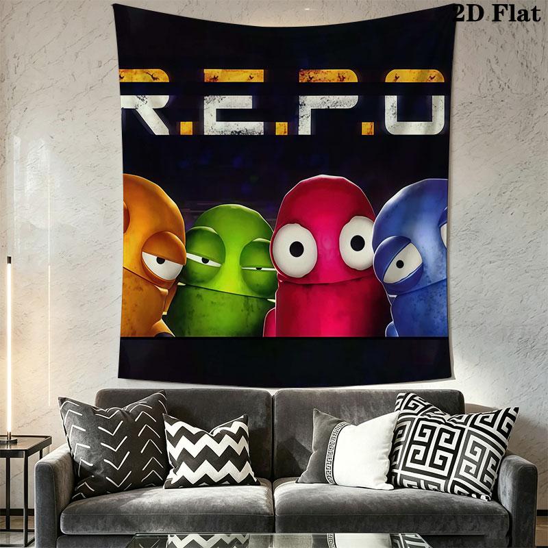 R.E.P.O Wall Hanging Printed Fabric Blanket Decorative Tapestries for Bedroom Living Room Home Decor