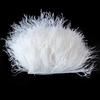 Feather1Meter White Ostrich Feathers Trim Fringe 10-15/15-18/18-22cm Plumes Ribbon For Wedding Crafts Dress Sewing  Party Accessories