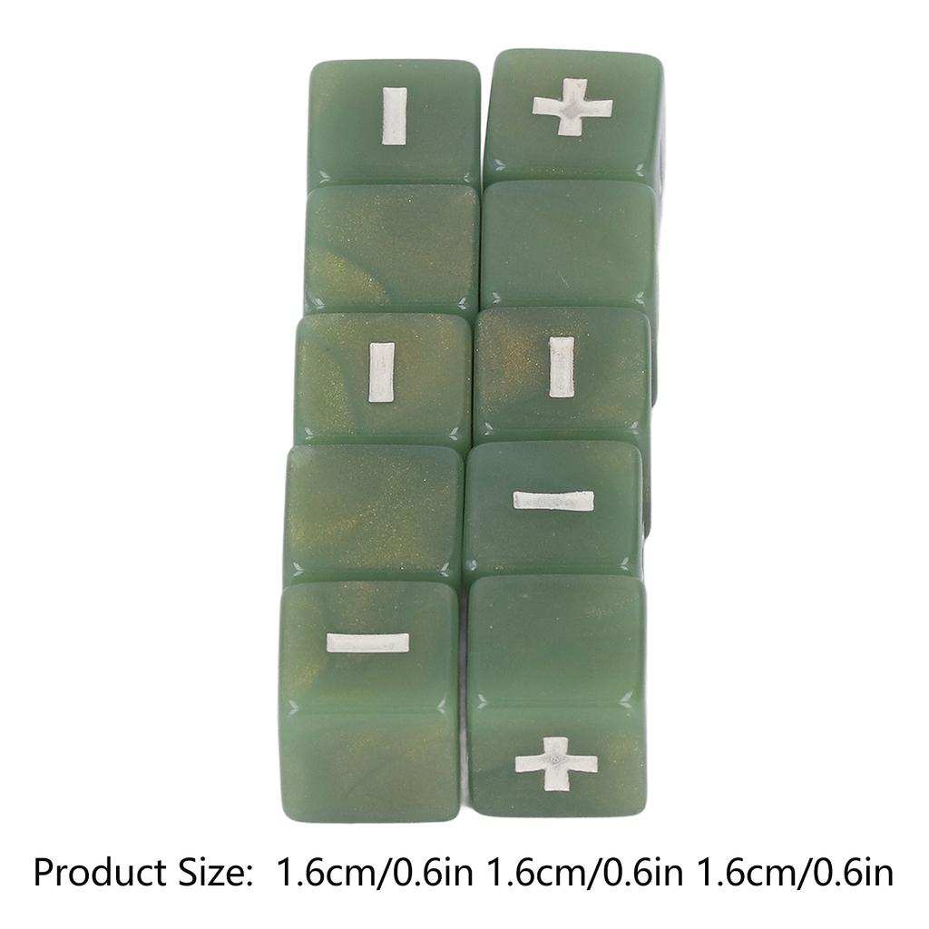 20pcs Plus Minus Sign Dice Set 16mm Math   Calculation Dices for Infant Teaching