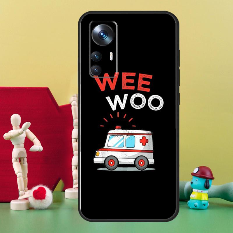 Ambulance EMS EMT Paramedic For Xiaomi 12T 11T 13 Pro 12 Lite 12X Case For POCO F5 X3 X4 X5 Pro F3 F4 GT M5 C40 Coque