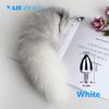 Separable Anal Plug Fox Tail Woman Cosplay Play Toy Natural Long Fox Tail Butt Plug Anal Sex Toys for Adult Products Couples