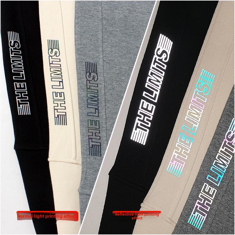 Spring Korean Style Boys' Sports Trousers, Trendy Anti-Mosquito Children's Pants with Letter Design