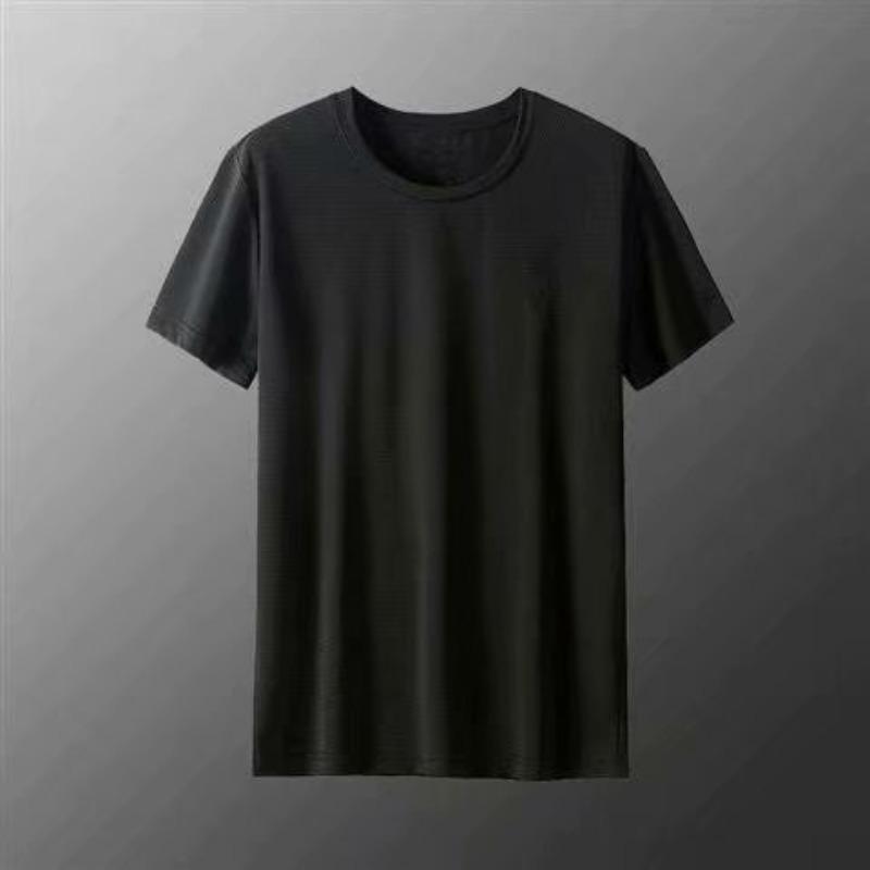 

Summer Short-sleeved T-shirt Large Size Men s Quick-drying Ultra-thin Loose Mesh Clothes XXXXXL чёрный