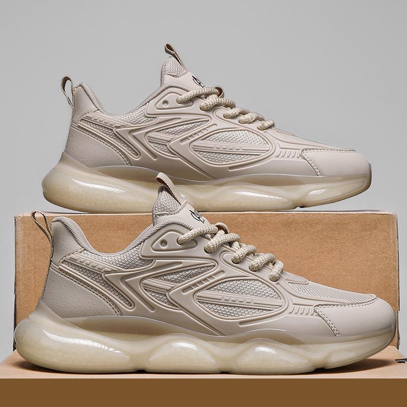 

Мужская обувь 2025 года, весна, новая универсальная повседневная молодежная беговая нескользящая спортивная мужская корейская версия спортивной трендовой обуви 39 абрикосовый