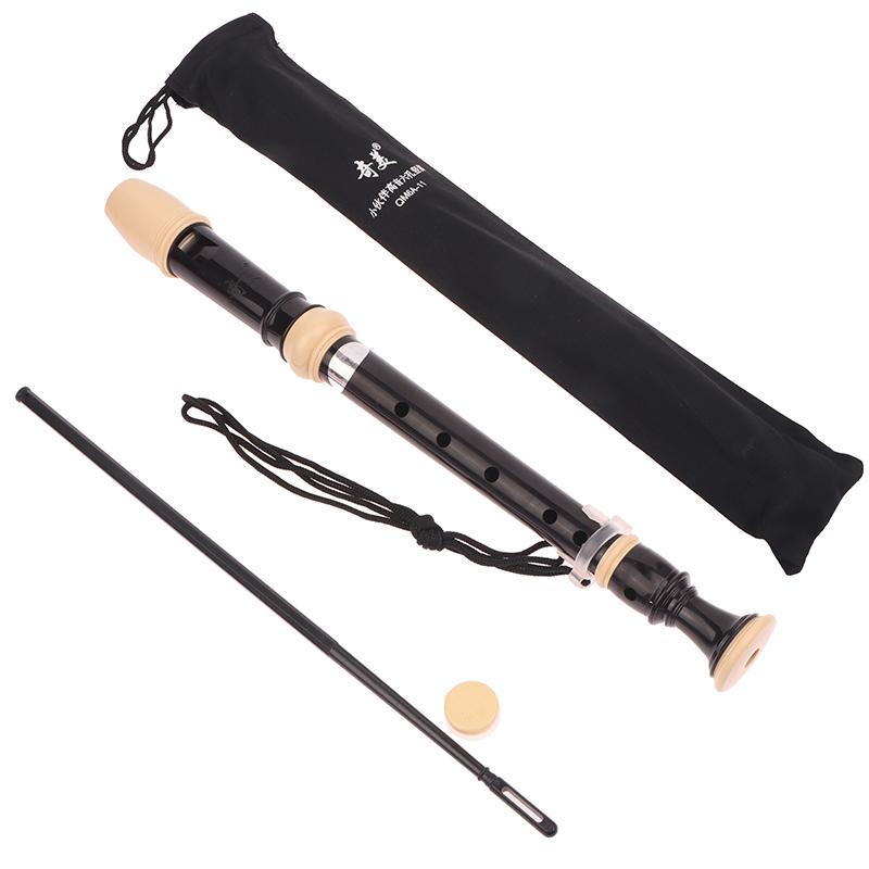Six Hole Treble Flute 6-Hole Soprano Recorder Clarinet Sound Easy Adjustable Abs Flute Kid Playing Musical Instrument as the picture