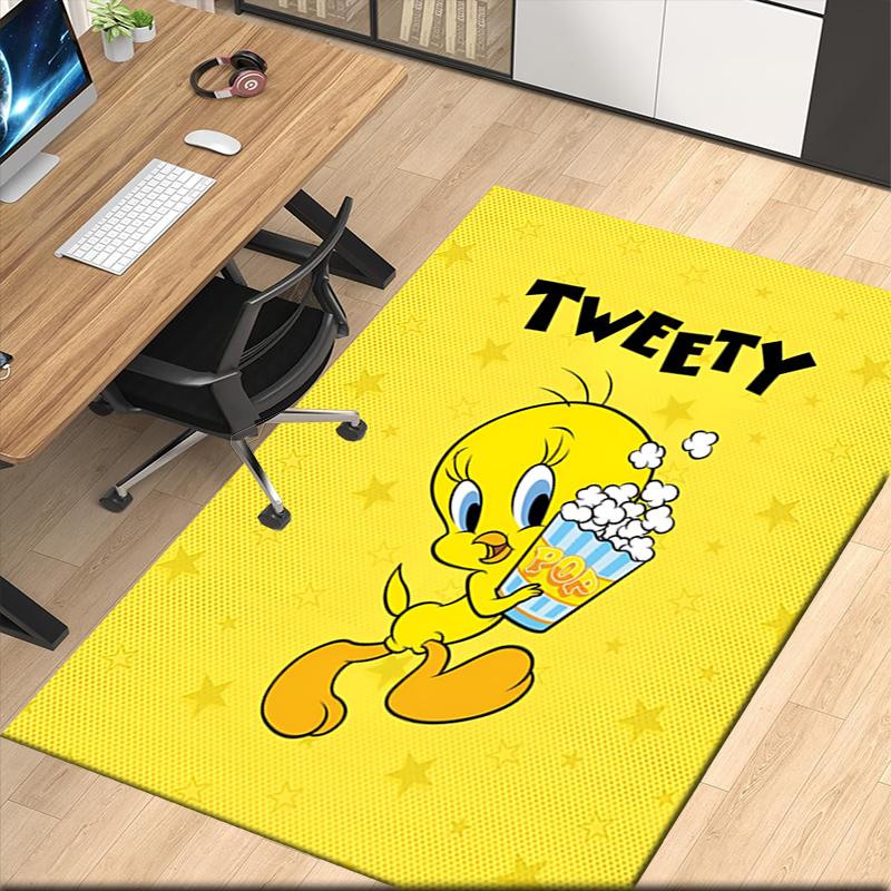 Tweety Printed Carpetrugfor Office Chair Living Room Bedroom Kitchen Room Decor Gifts