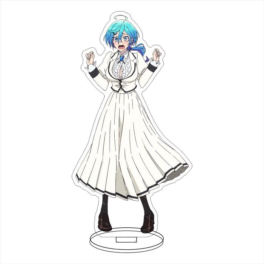 Rock Is A Lady's Modesty Acrylic Stand Model Plate Decoration Originality Desk Figure Display Fans Gift Cartoon Prime Products