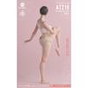 Tbmodel Worldbox 1/6 Scale Female Figure with Muscles and Joints, Cosplay Action Figure Set, AT210 (White Skin)