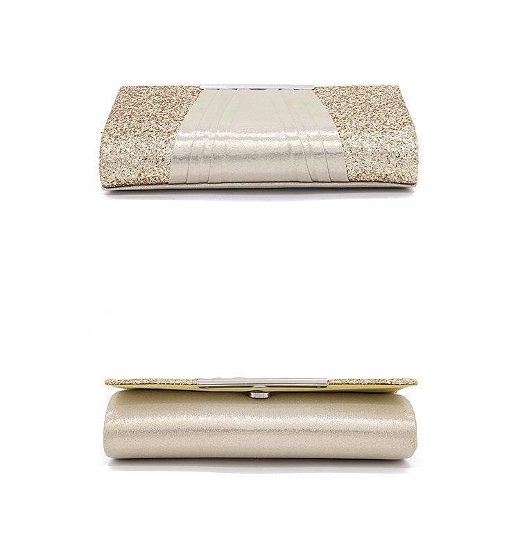 2024 Summer Sequin Pleated Evening Shoulder Bag