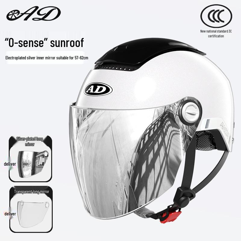 National Standard Class A 3C Certified All-Season Electric Bicycle Helmet with Sunroof and Summer Sun Protection