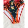 Moda Fiore sulla Spalla Costume da Bagno Intero Sexy Monospalla da Donna Body Stampato Costumi da Bagno Abbigliamento da Spiaggia per Vacanze Femminile