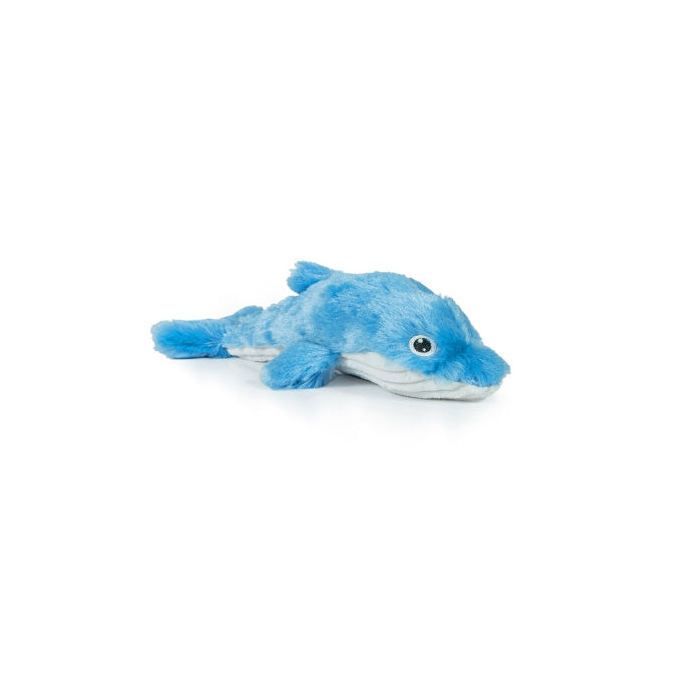 Hundespielzeug - Gloria - Plüsch Delfin Blau - 37 cm - Widerstandsfähig - Macht ein Geräusch